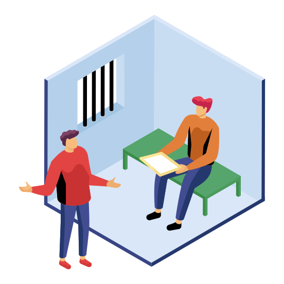 Jail, Jailhouse, Lockup, Penitentiary, Prison House , illustration