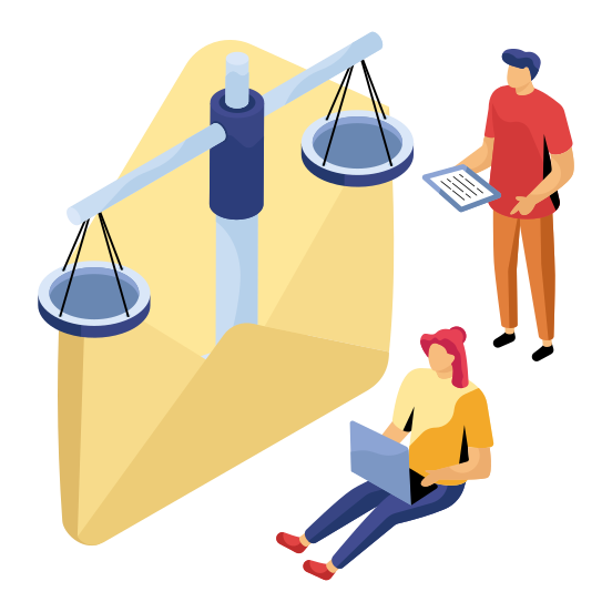 Law Mail, Law Email, Justice Mail, Email, Correspondence, illustration
