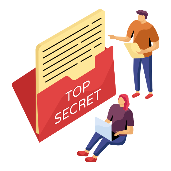 Top Secret Folder, Document, Doc, Archive, Binder , illustration