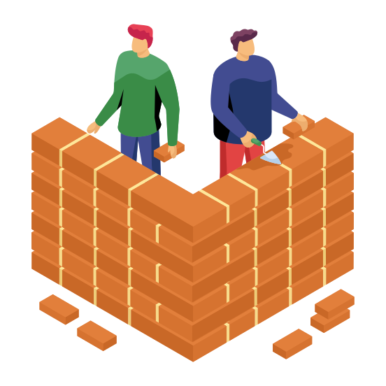 Brickwall, Wall Construction, Stone Wall, Bricklayer, Masonry , illustration
