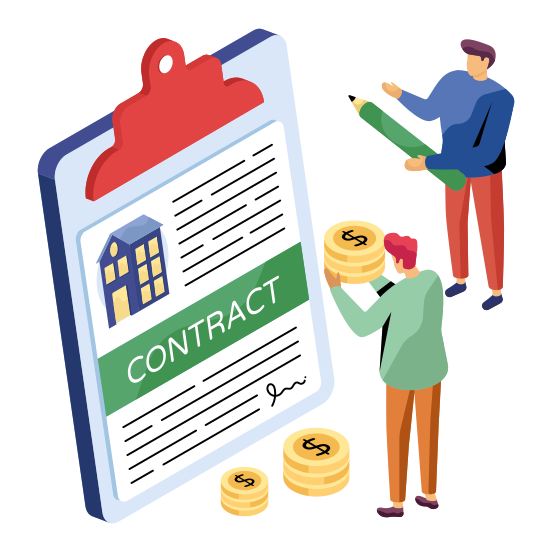 Contract Paper, Agreement, Paper Page, Deal, Signature, illustration