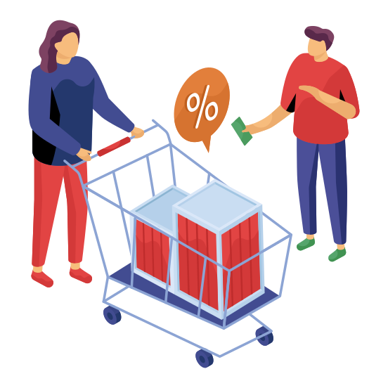 Home Shopping, Property Shopping Discount, Buy Home, Purchase Home, Commercial, illustration