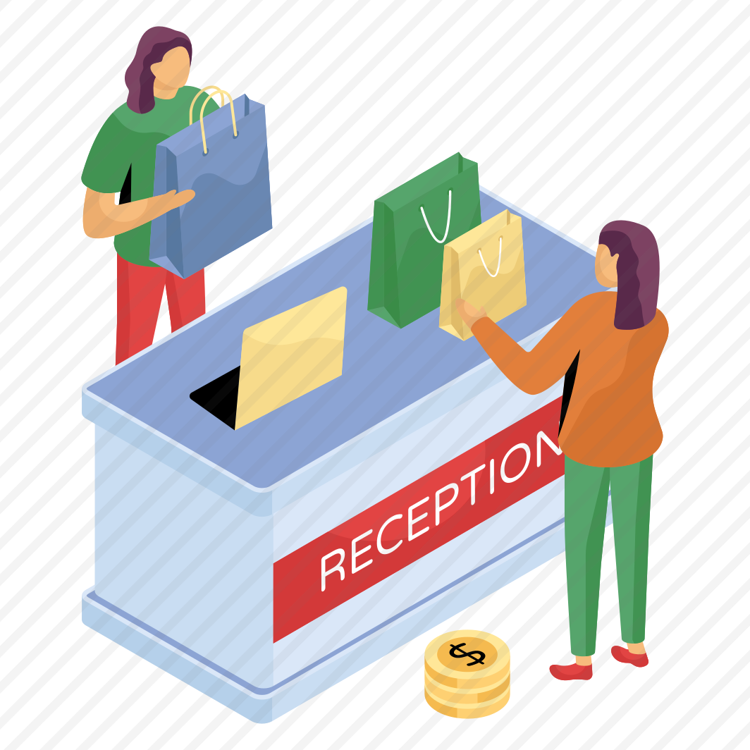 Reception, Reception Desk, Info Table, Info Desk, Front Desk, preview