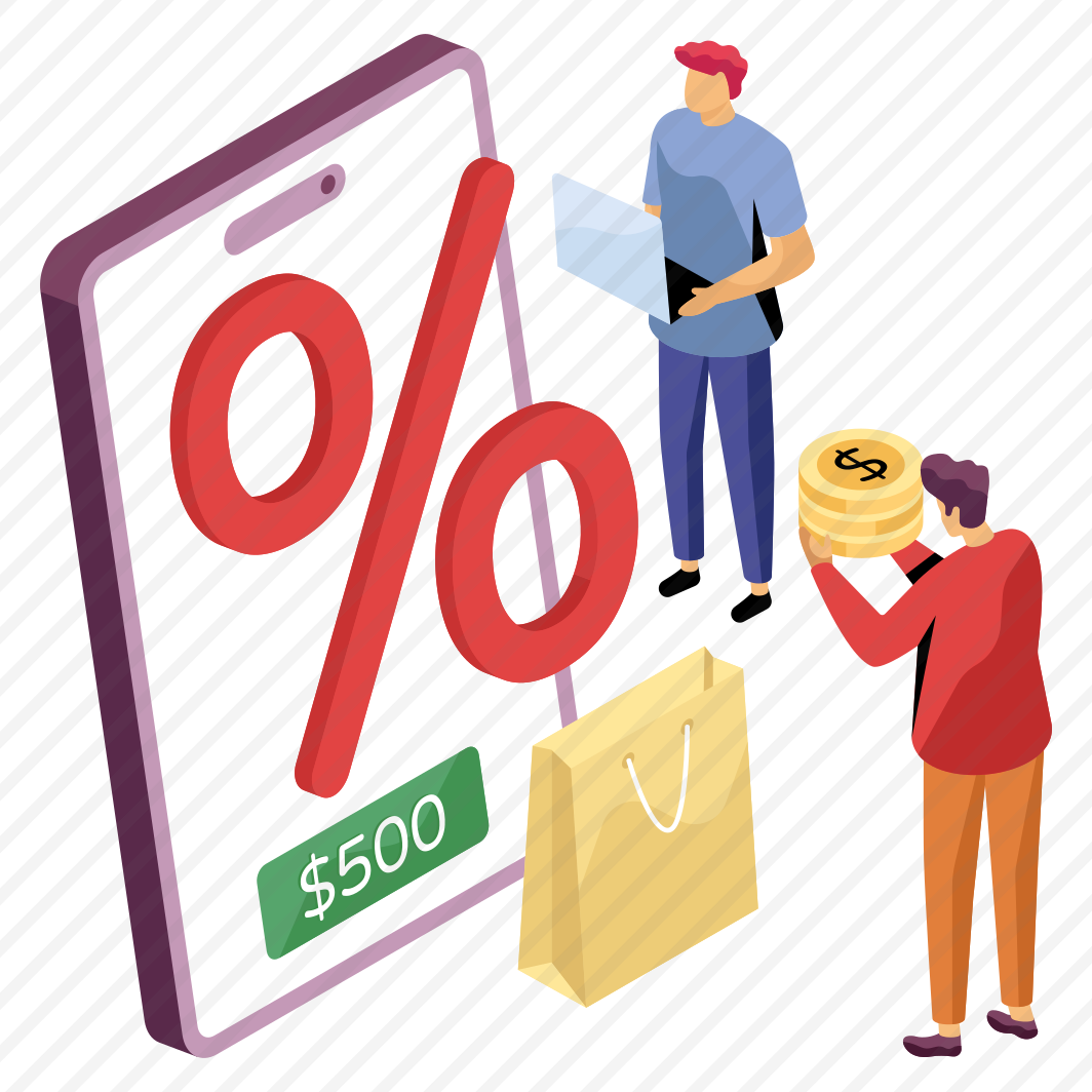 Shopping Discount, Mobile Shopping Sale, Shopping Bag, Commerce, Discount Sale, preview