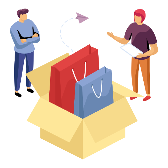 Shopping Parcel, Package, Carton, Box, Cardboard, illustration