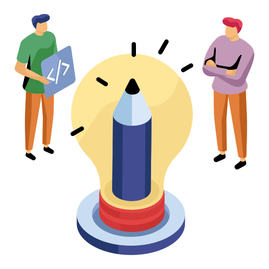 Creative Writing, Creative Idea, Writing Idea, Innovation, Bright Idea , illustration