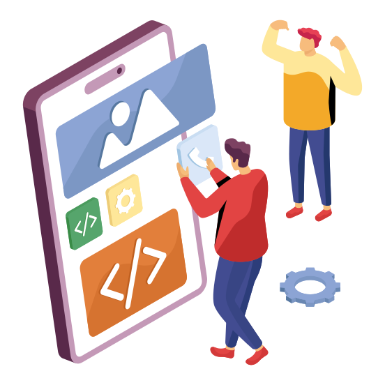 Mobile Coding, Mobile Programming, Software Development, Html Coding, Mobile Technology, illustration