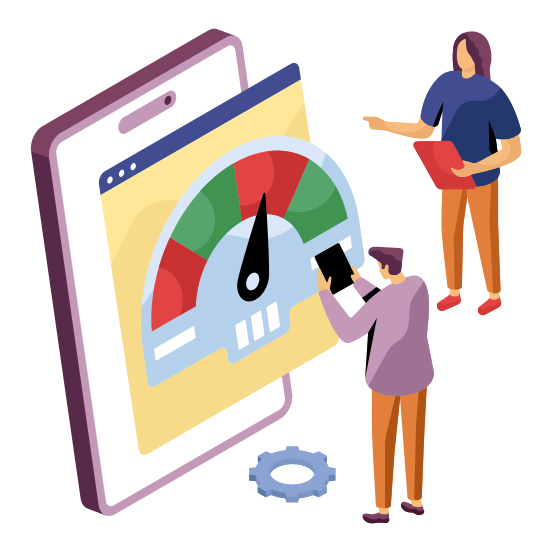 Mobile Speed Optimization, Mobile Speed Test, Online Speed Test, Internet Speed Test, Speed Management , illustration