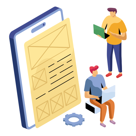 Mobile Wireframe, Mobile Layout, Mobile Design, Mobile Development, Mobile Management, illustration