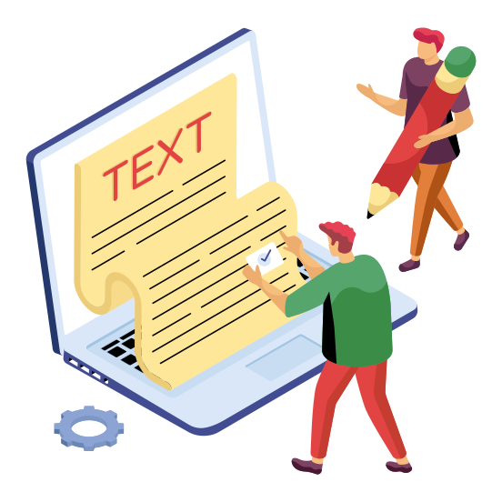 Online Content Writing, Blog Writing, Article Writing, Copywriting, Website Writing, illustration
