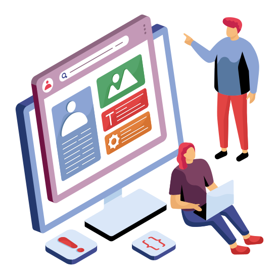 Online Profile, Online Account, Web Profile, Web Account, Profile Login, illustration