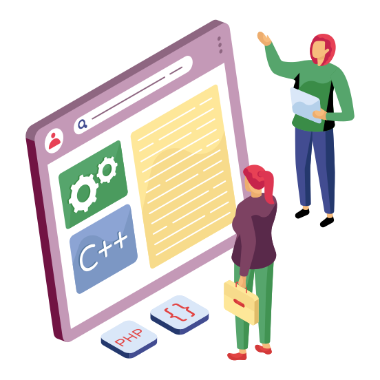 System Coding,system Technology, System Programming, Software Development, Html Coding, illustration