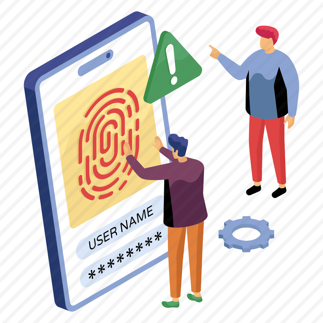Fingerprint Error, Fingerprint Alert, Fingerprint Problem, Thumbprint Error, Thumbprint Problem , preview