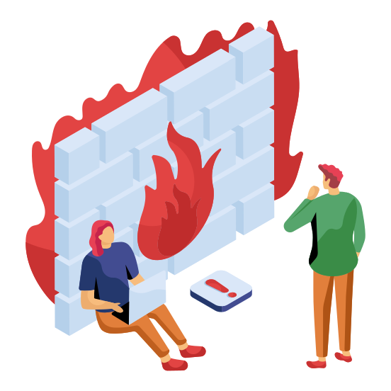 Firewall, Burning, Combustion, Flame, Fire, illustration