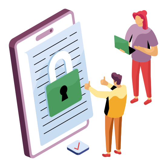 Mobile Security, Mobile Protection, Secure Phone, Smartphone Security,secure Mobile, illustration
