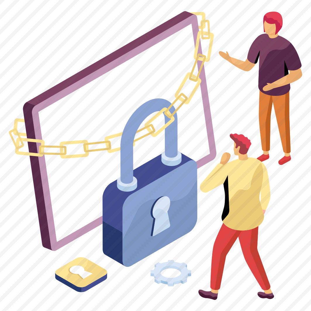 System Security, System Protection, Secure System, Laptop Security, Locked Computer, preview