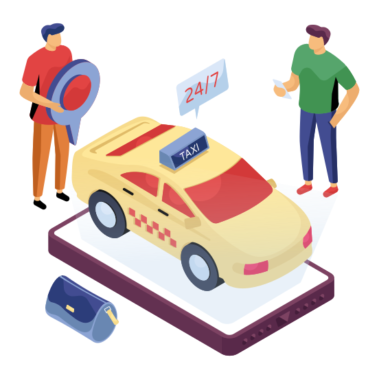 Car, Taxi, Vehicle, Automobile, Automotive, illustration