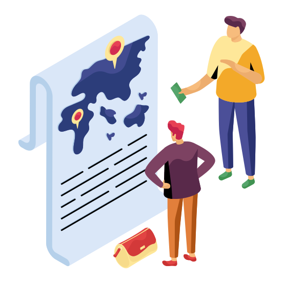 Map, Location, Direction, Gps, Navigation, illustration
