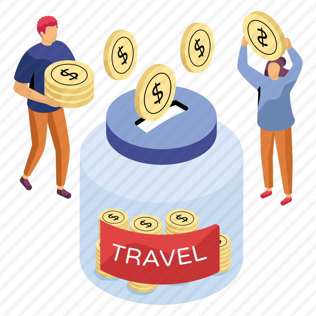 Money Jar, Cash Jar, Coins Jar, Travel Savings, Money Box, preview