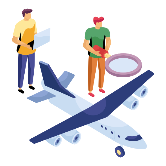 Search Flight, Flight Analysis, Flight Exploration, Aeroplane, Travel By Air, illustration