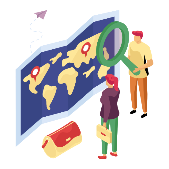 Search Map, Location, Direction, Gps, Navigation, illustration