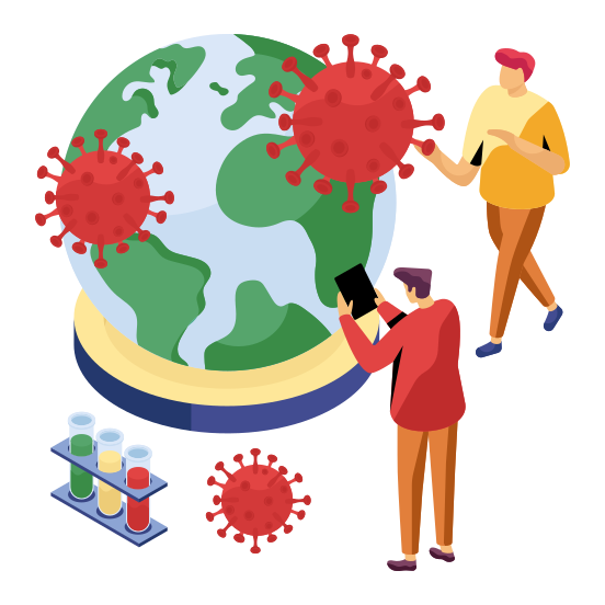 Coronavirus Pandemic, Corona, Coronavirus, Microorganism, Virus, illustration