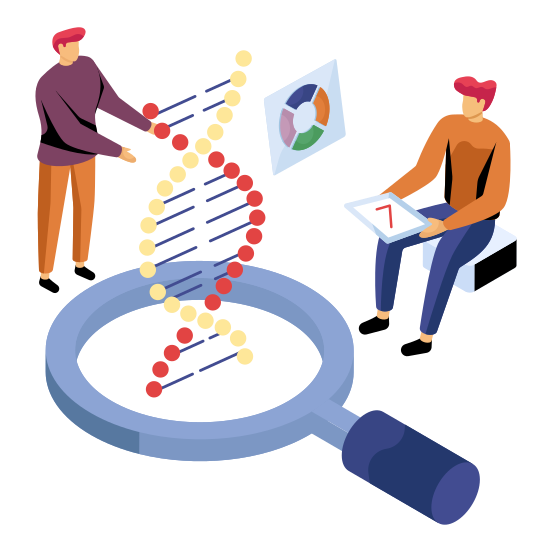 Dna Analysis, Deoxyribonucleic Acid, Dna Strand, Genetic Material, Double Helix Strand, illustration