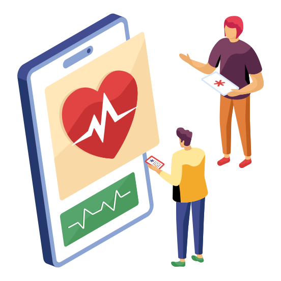Medical App, Healthcare App, Mobile Medical App, Online Healthcare, Online Medication, illustration