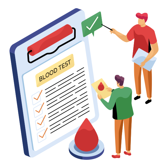 Medical Report, Test Report, Report Result, Blood Test, Healthcare Report , illustration