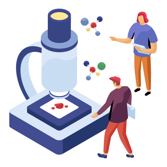 Microscope, Inspection Tool, Science, Lab Tool, Laboratory Tool, Scientific Research, illustration