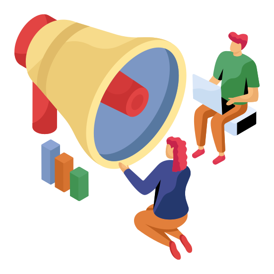 Business Marketing, Business Promotion, Business Publicity, Business Announcement, Data Marketing , illustration