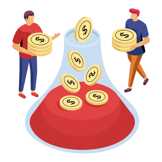 Money Jar, Money Box, Money Collection, Coins Jar, Coins Box, illustration