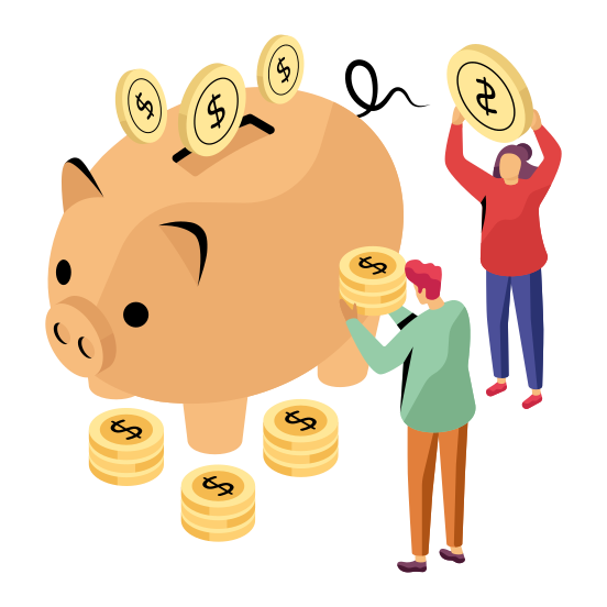 Piggy Bank, Penny Bank, Money Accumulation, Savings, Cash Accumulation, illustration