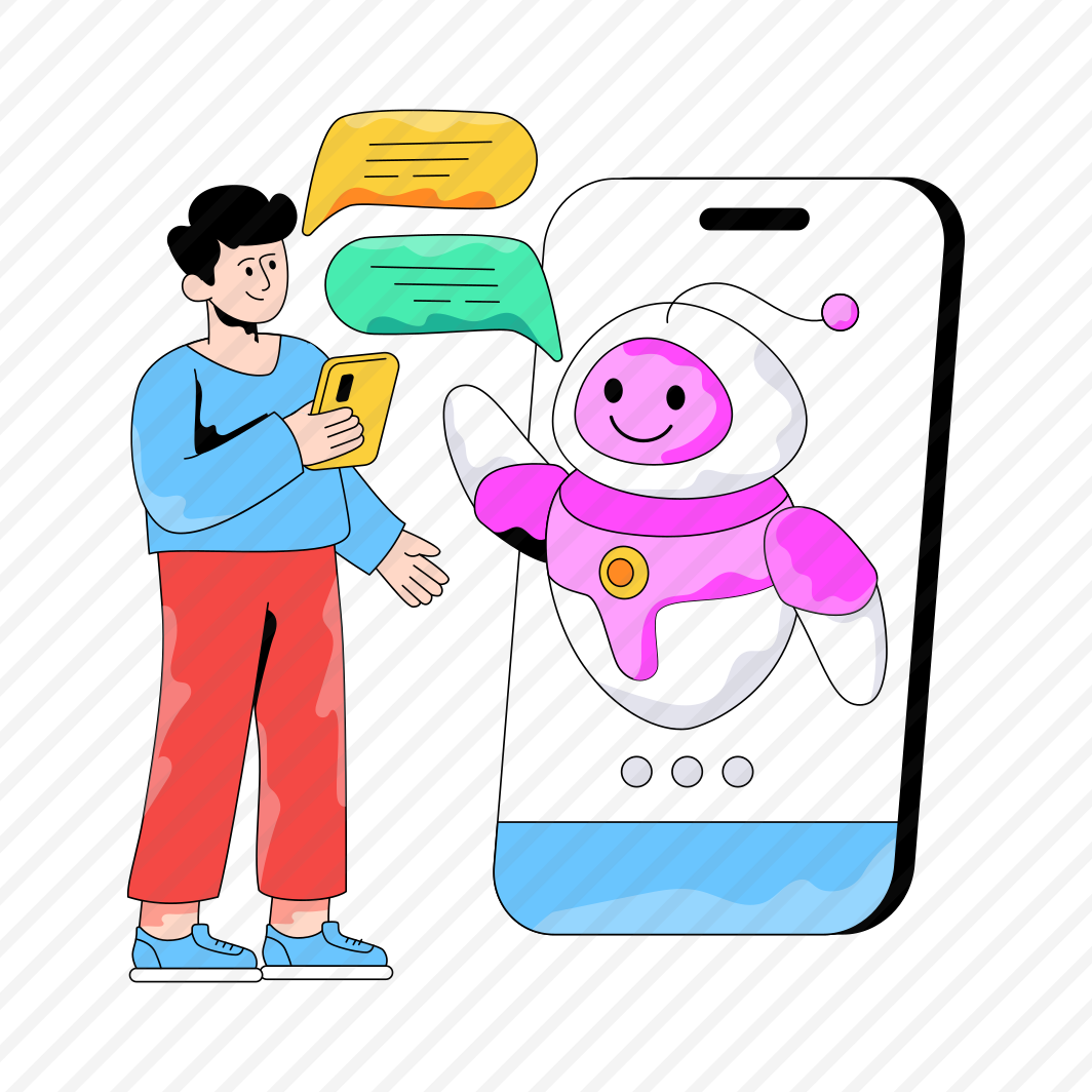 Ai Chat, Mobile Message, Mobile Communication, Mobile Conversation, Robotic Chat preview