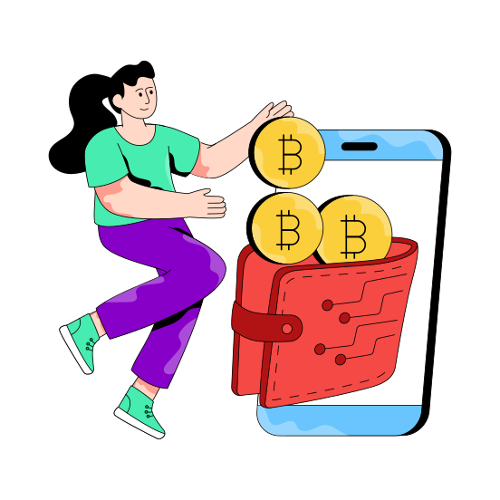 Bitcoin Wallet, Cryptocurrency Wallet, Crypto, Btc, Digital Currency illustration