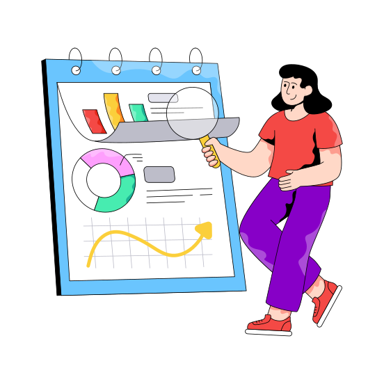 Business Report, Business Data, Business Analytics, Statistics, Infographic, illustration