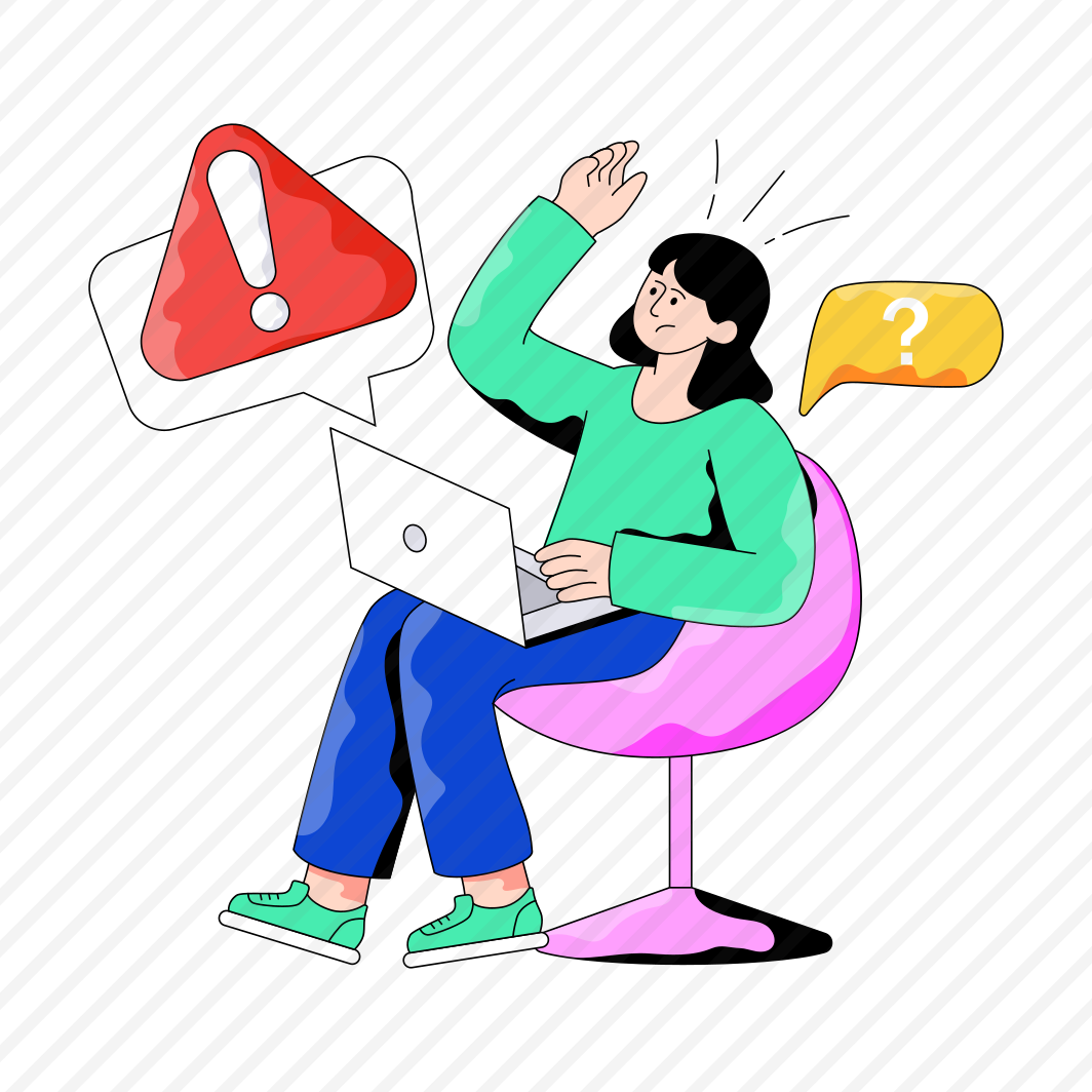 Chat Error, Message Error, Chat Alert, Chat Warning, Chat Problem, preview