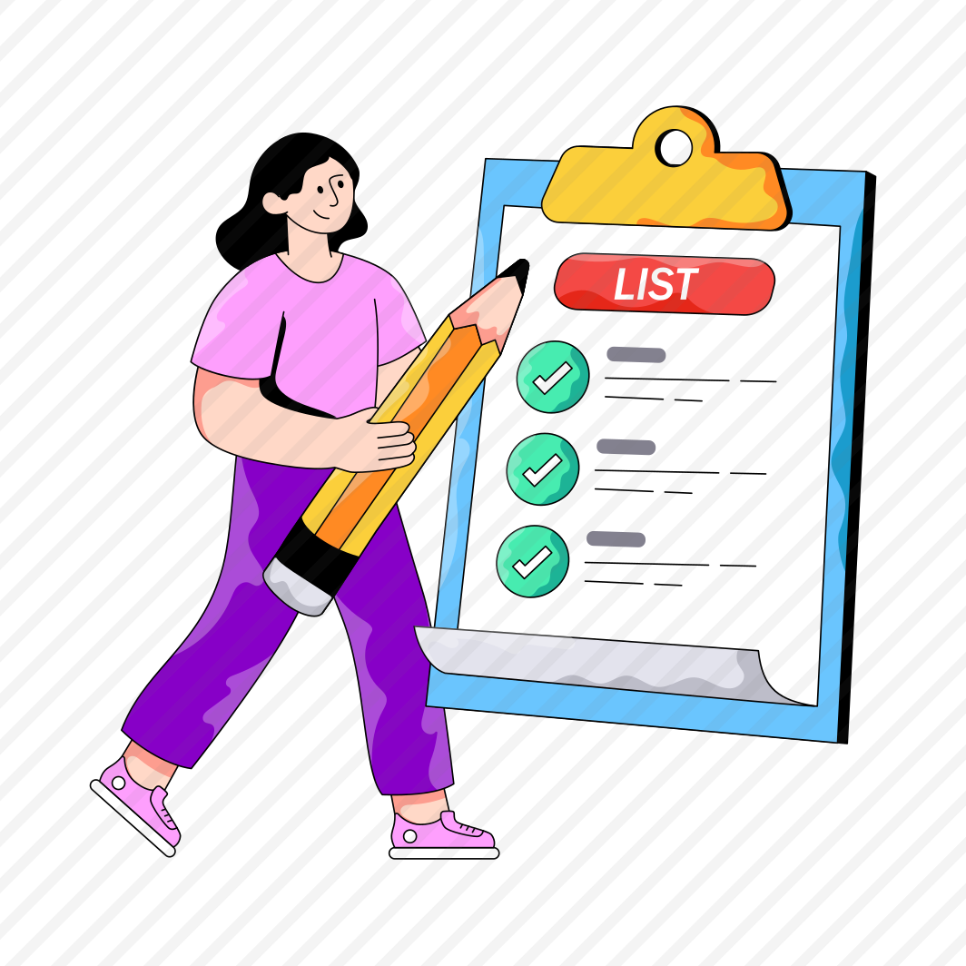 Checklist, List, Todo, Worksheet, Agenda preview