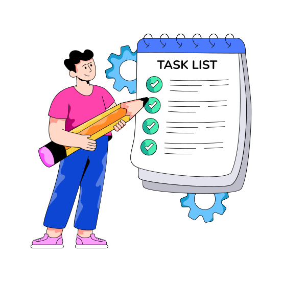 Checklist, List, Todo, Worksheet, Task List illustration