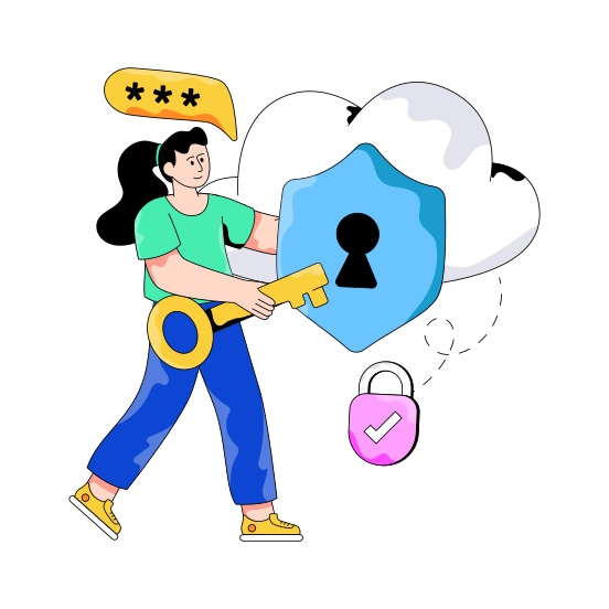 Cloud Security, Cloud Protection, Secure Cloud, Cloud Safety, Cloud Access, illustration
