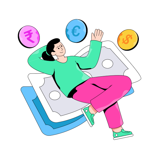 Currency, Money, Cash, Finance, Wealth illustration