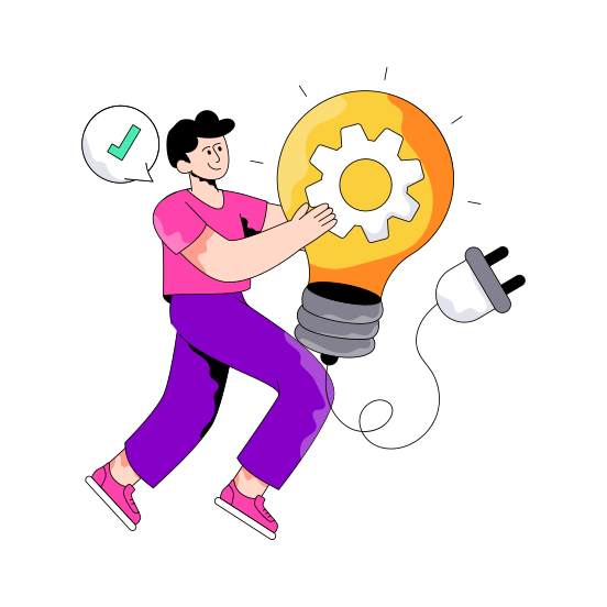 Idea Generation, Idea Management, Idea Development, Creative Idea, Innovation illustration