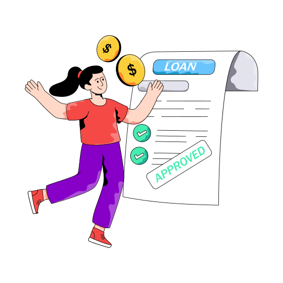 Loan Paper, Loan Document, Loan Doc, Loan Archive, Loan Approved illustration