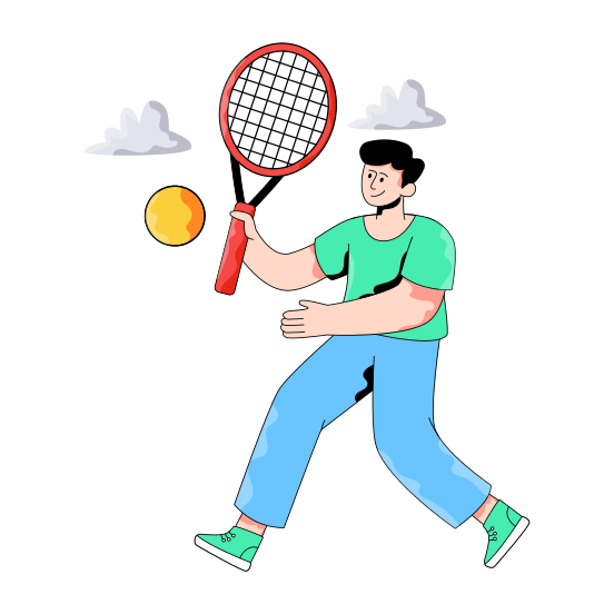 Long Tennis, Sports, Sports Tool, Sports Equipment, Sports Instrument illustration