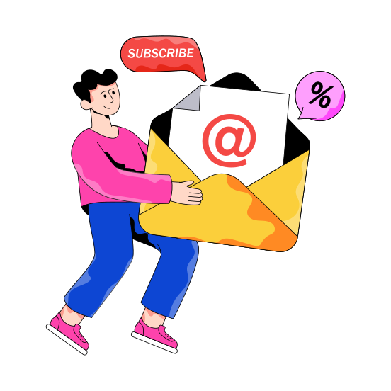 Mail Subscription, Email, Correspondence, Letter, Envelope illustration