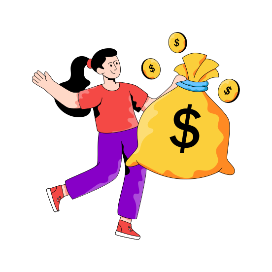 Money Bag, Money Sack, Cash, Dollar Bag, Finance illustration