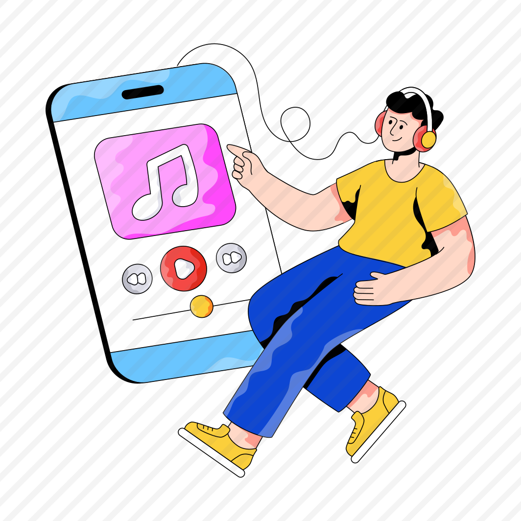 Online Music, Audio Music, Mobile Music, Listening Music, Music App, preview