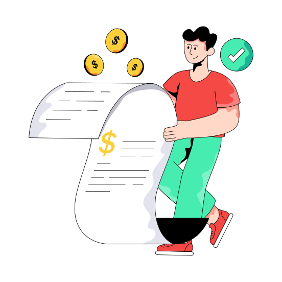 Payment Voucher, Payment Slip, Payment Receipt, Bill, Invoice illustration