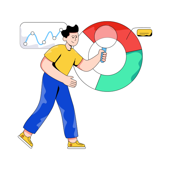 Pie Chart, Pie Graph, Business Analytics, Statistics, Infographic, illustration