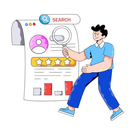 Search Candidate, Search Profile, Recruitment, Find Cv, Cv Analysis illustration